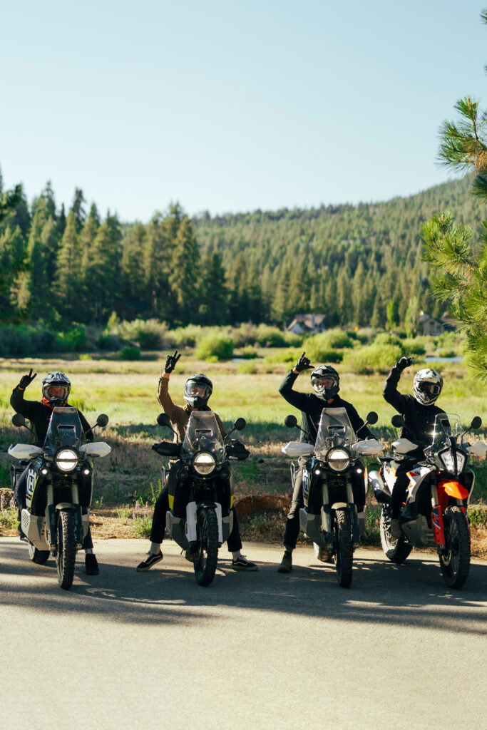 ALIV Men Riding Motorbikes Through the Forrest